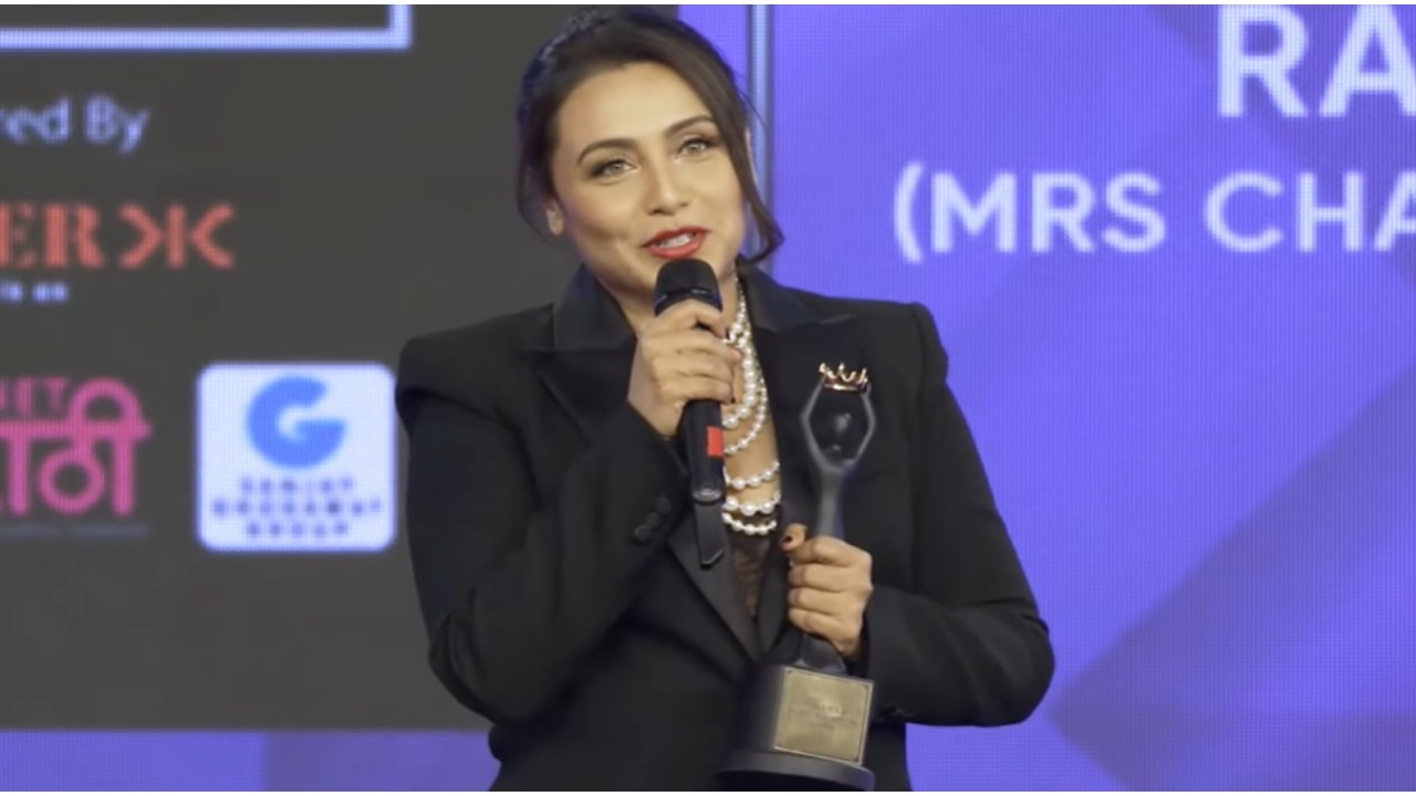 Pinkvilla Screen & Style Icons Awards: Rani Mukerji gives impactful speech post winning Star of the Year for Mrs Chatterjee vs Norway