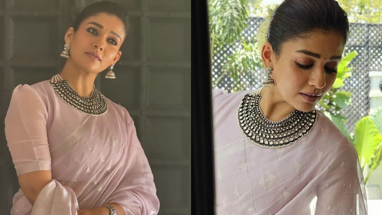 Nayanthara in her pastel cotton saree has once again proven why ‘less is more’