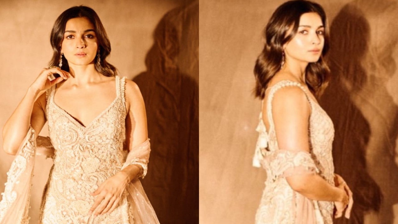Alia Bhatt's taupe-colored sharara set is the ethnic ensemble of our dreams