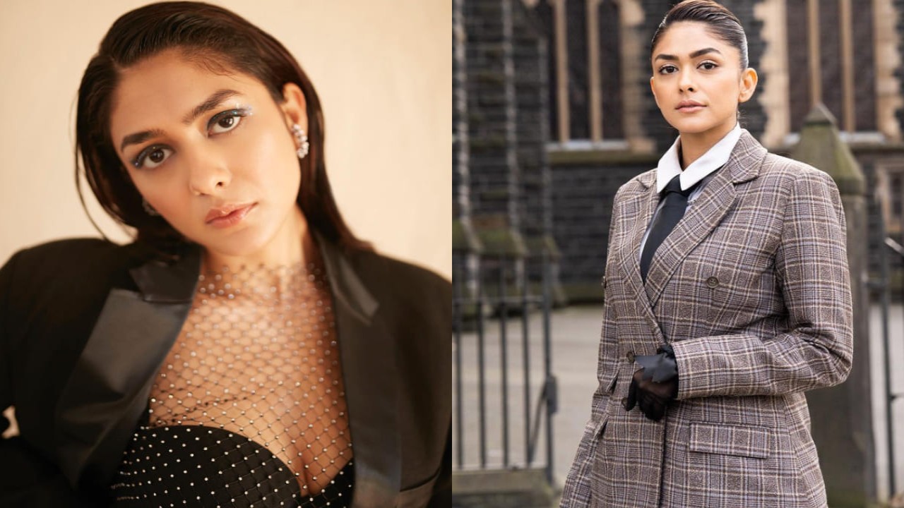 Mrunal Thakur’s pantsuit playbook: From feathers to mesh, Mrunal Thakur’s 6 unique pantsuits 