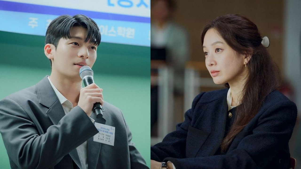 The Midnight Romance in Hagwon: Wi Ha Joon charms Jung Ryeo Won during instructor interview; check out new stills