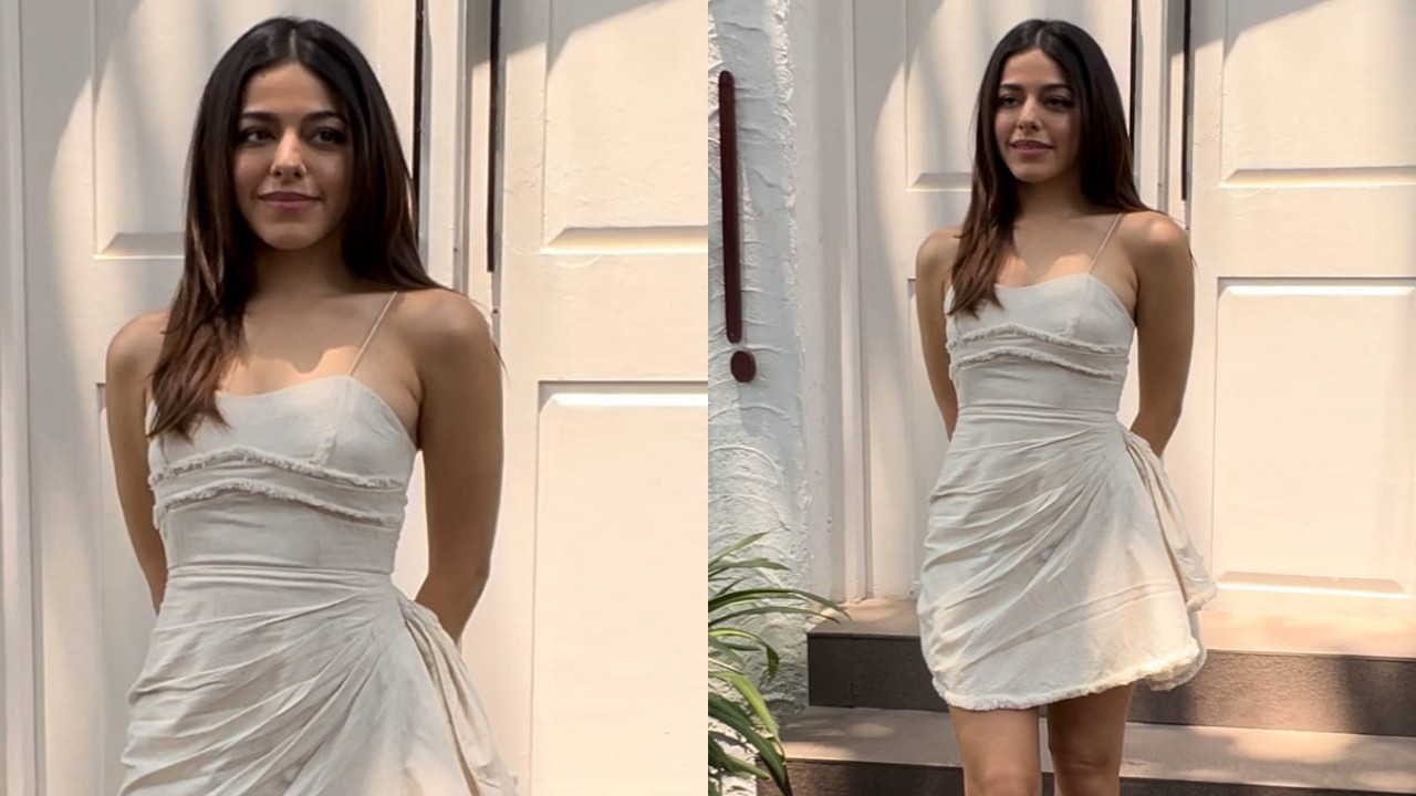 Alaya F's white mini dress is perfect for everything from cocktail parties to sunbathing