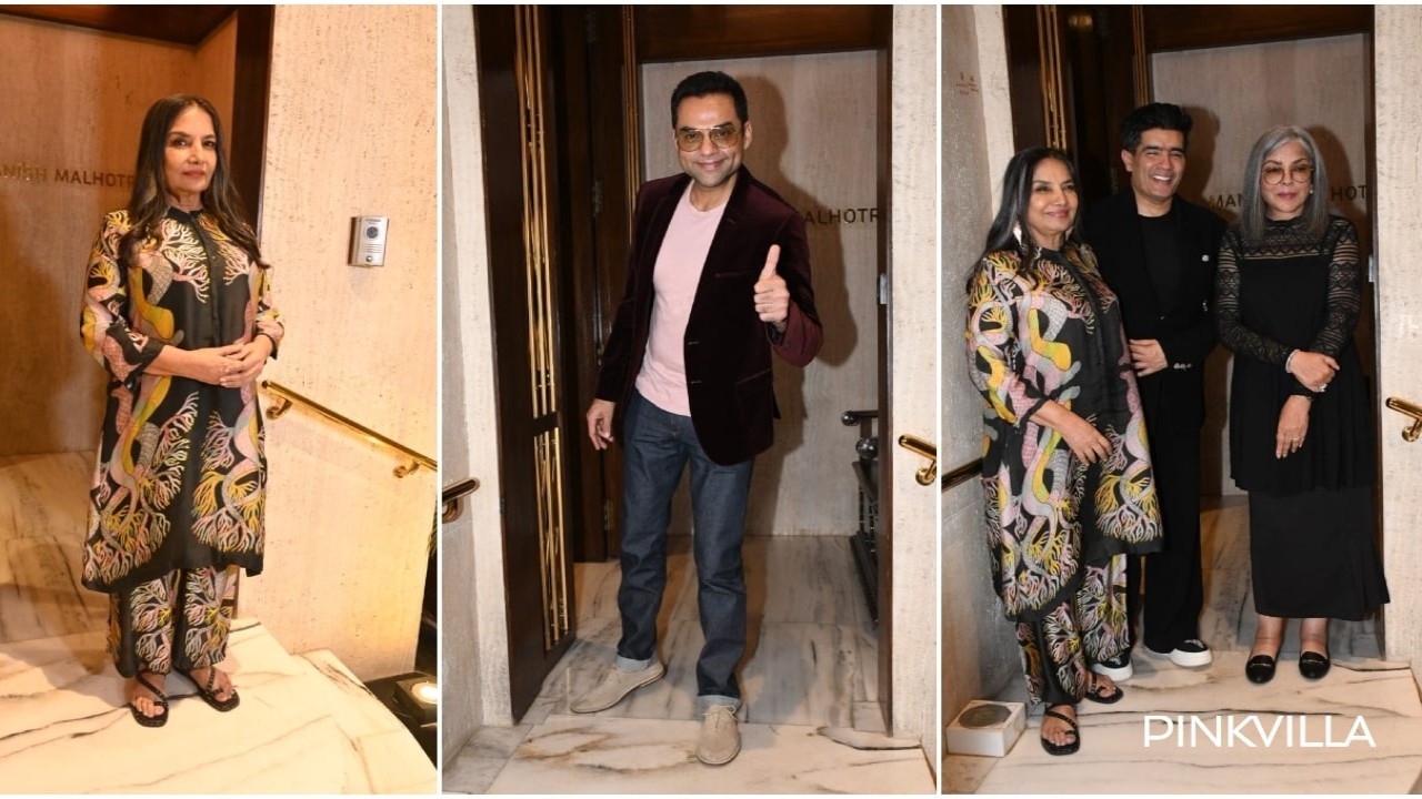 Bun Tikki wrap party: Shabana Azmi engages in fun banter with paps; Zeenat Aman, Abhay Deol and more arrive at Manish Malhotra’s home