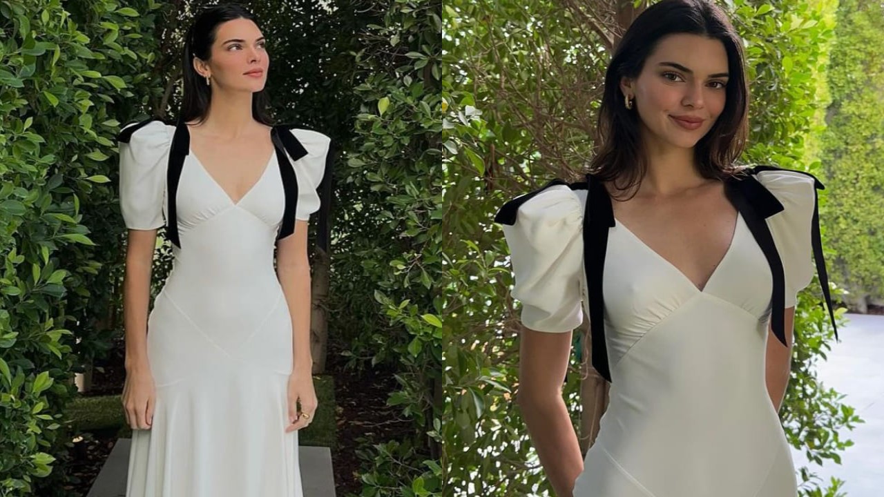Kendall Jenner's white dress with shoulder bows is perfect for summer but it's price will make you sweat