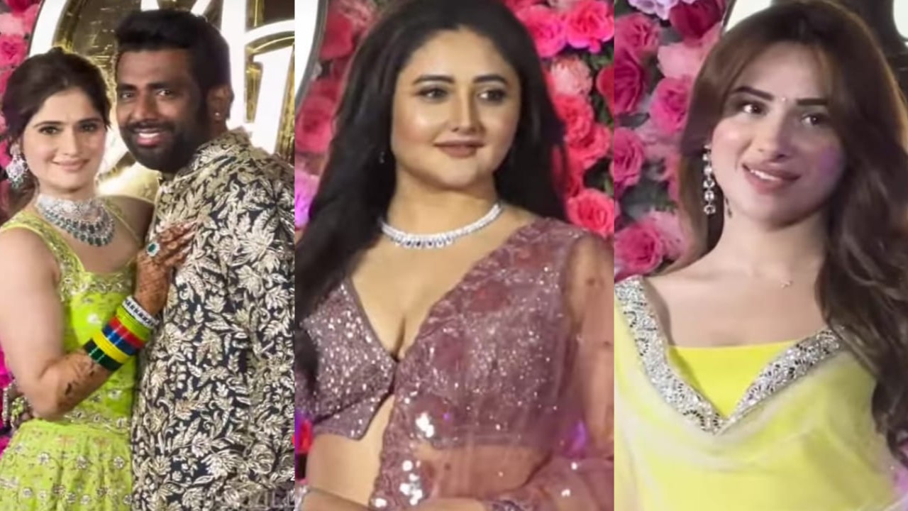 WATCH: Bigg Boss 13 contestants Rashami Desai, Mahira Sharma, Paras Chhabra and others reunite at Arti Singh's sangeet