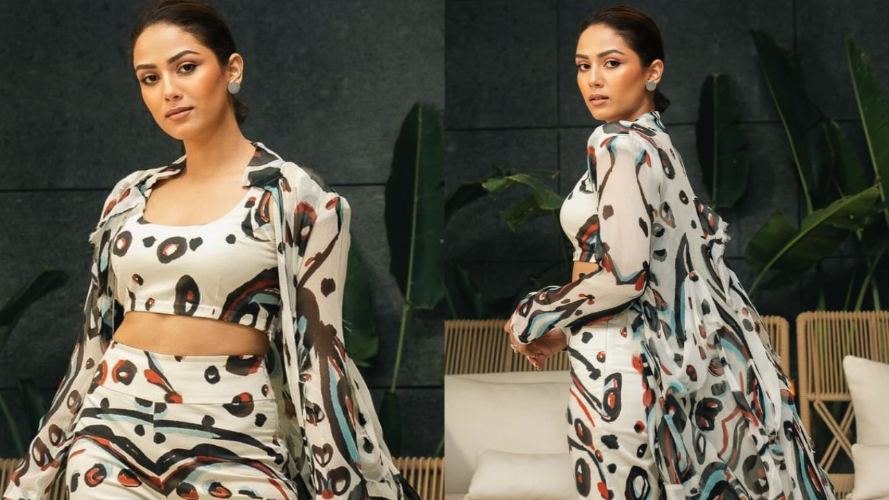 Mira Rajput's printed co-ord set can work for both your semi-formal office meetings and resort stays