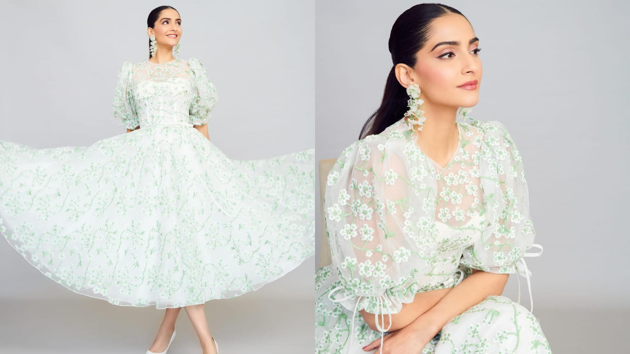 Sonam Kapoor in floral dress 