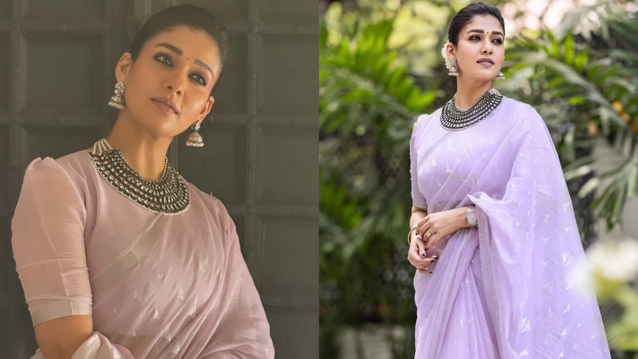 Nayanthara in her pastel cotton saree has once again proven why 'less is  more' | PINKVILLA