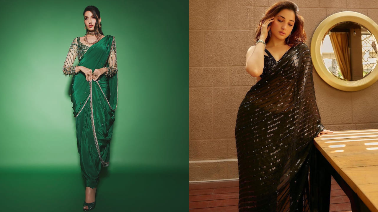 Tamannaah Bhatia & Nora Fatehi in Neeta Lulla outfits ( PC: house of Neeta Lulla) 