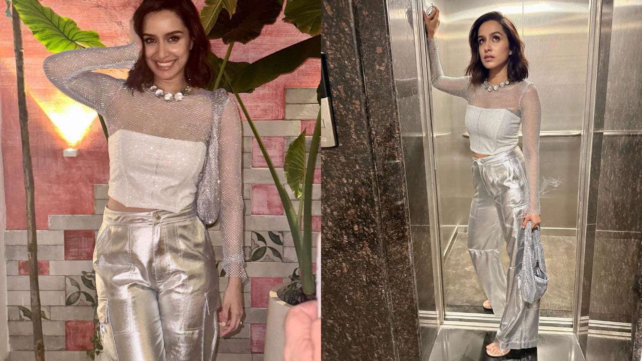 Shraddha Kapoor in wide leg pants 