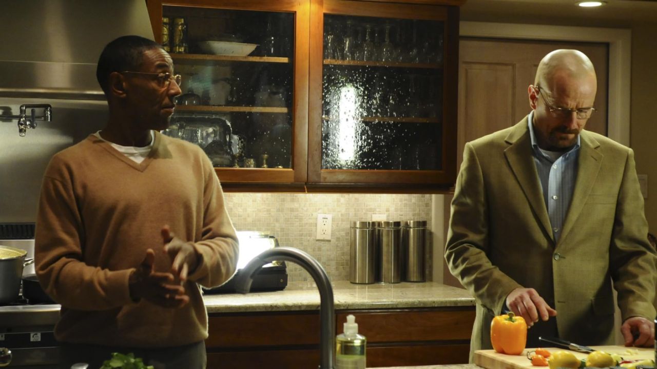 Giancarlo Esposito and Bryan Cranston in Breaking Bad (AMC)