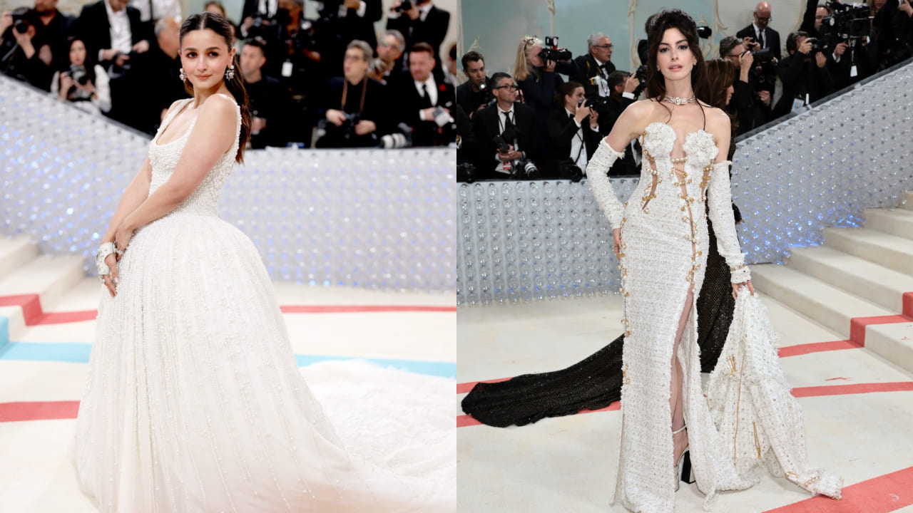 Alia Bhatt and Anne Hathaway at Met Gala 2023