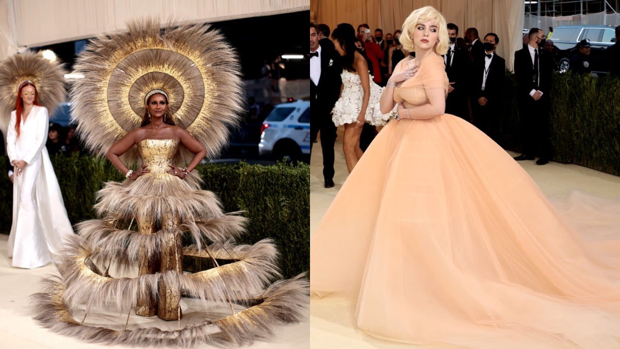 Iman and Billie Eilish at Met Gala 2021