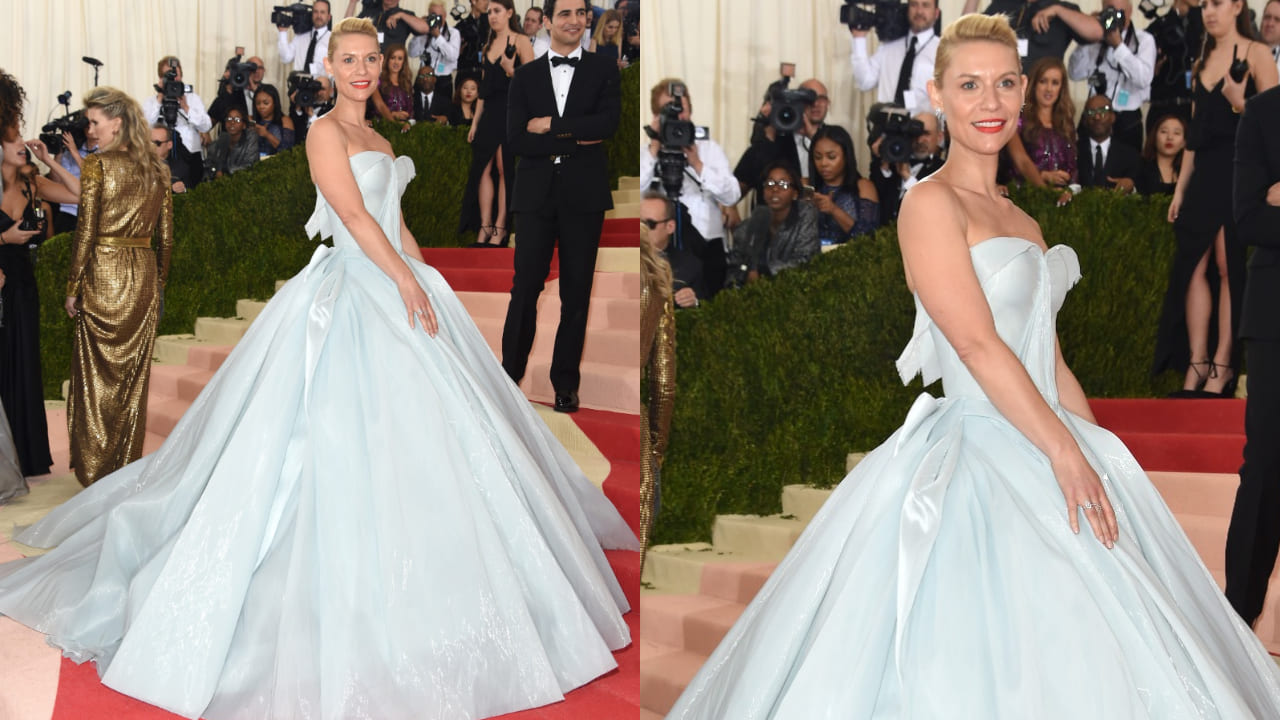 Cara Danes in her glow in the dark gown 
