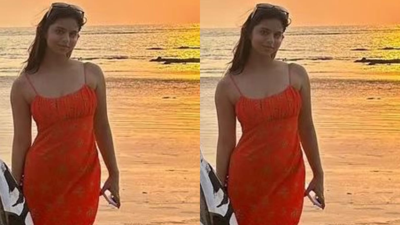Suhana Khan gives warm welcome to summer in her red maxi dress worth Rs 17,376