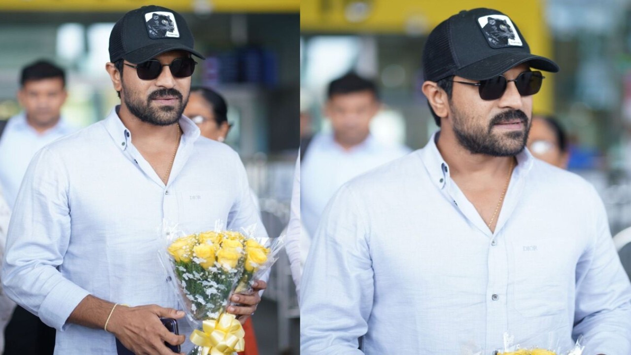 PHOTOS: Ram Charan arrives in style at Chennai airport ahead of receiving honorary doctorate from Vels University