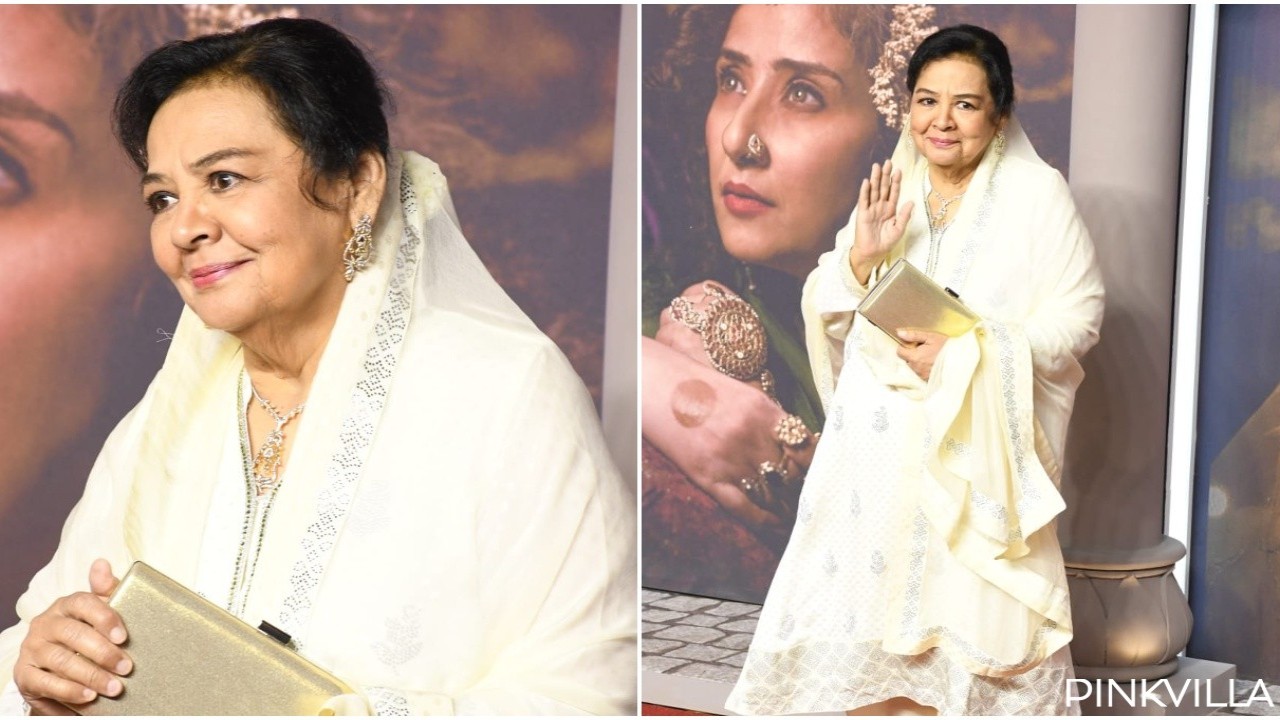 WATCH: Farida Jalal makes rare appearance at SLB's Heeramandi premiere; fans calls her ‘timeless beauty’