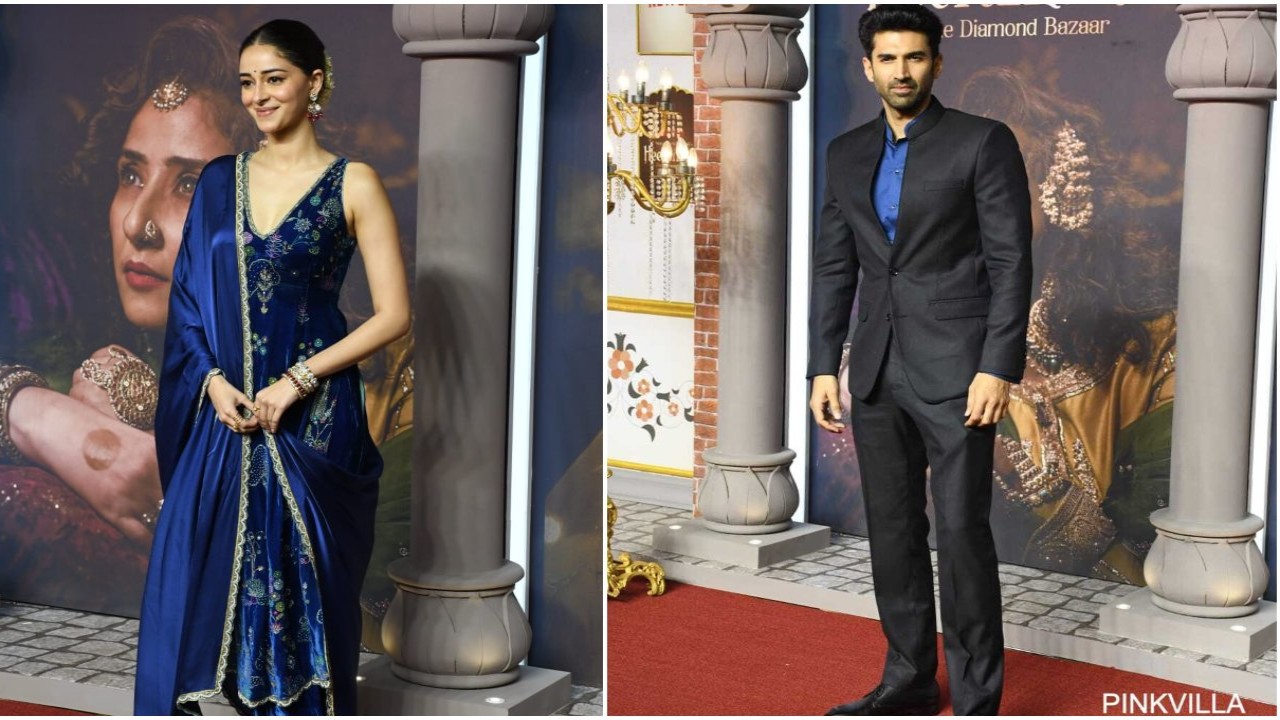 Heeramandi Screening: Ananya Panday and rumored beau Aditya Roy Kapoor twin in blue; fans react