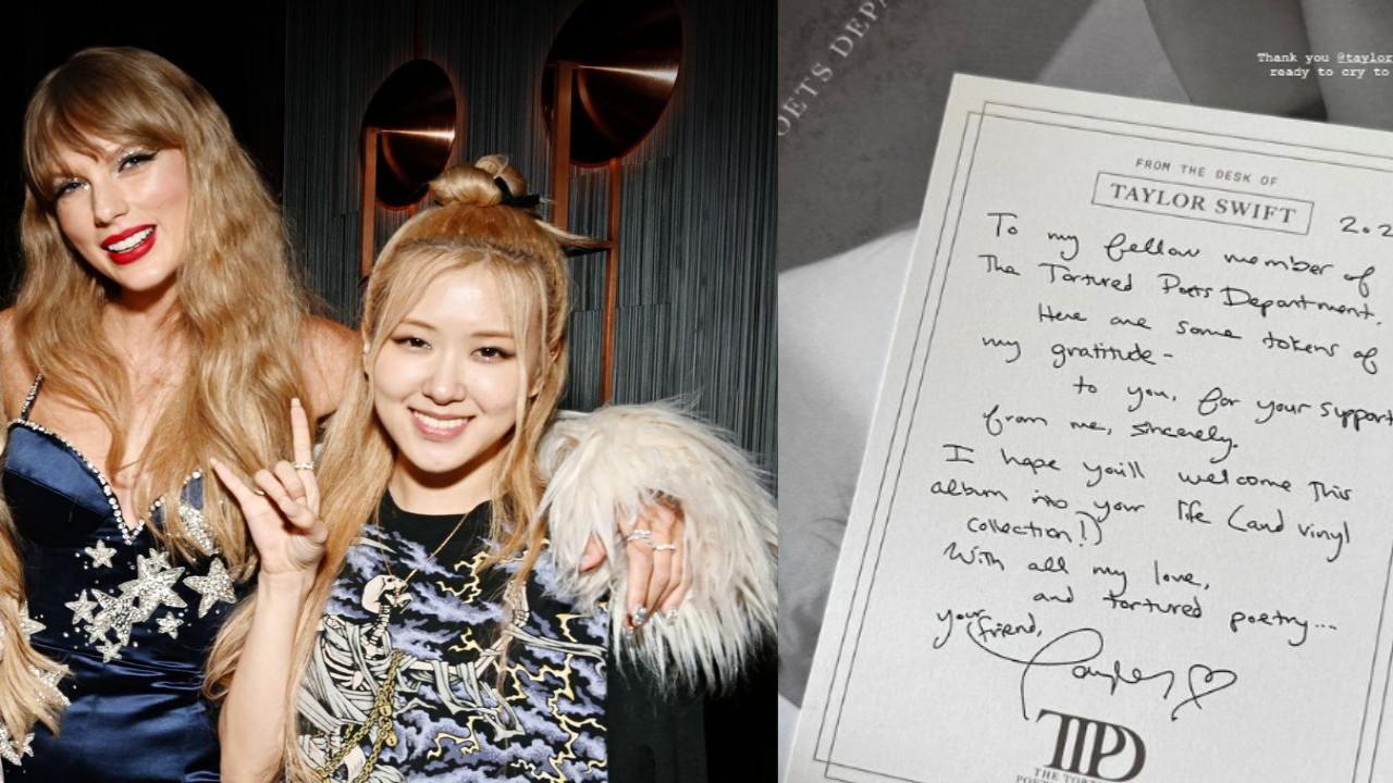 BLACKPINK's Rosé is 'ready to cry to' Taylor Swift's The Tortured Poets Department; receives special note with album