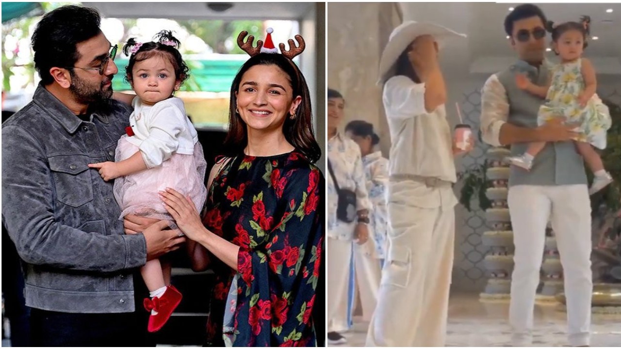 Ranbir Kapoor melts hearts in unseen VIDEO as he holds Raha in arms; Alia Bhatt serves style goals in cowboy hat