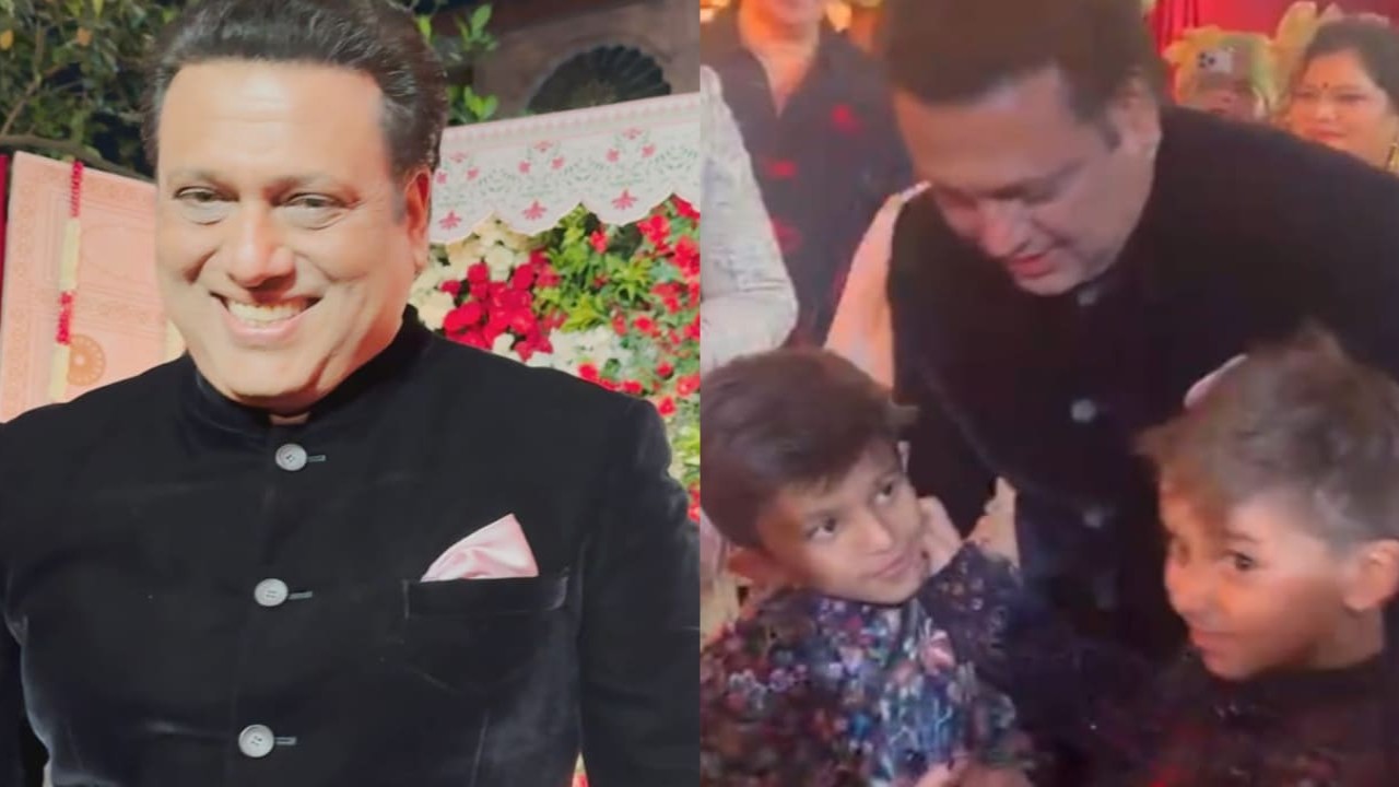 EXCLUSIVE Inside Footage: Govinda blesses Arti Singh; meets Krushna Abhishek-Kashmera Shah and their kids