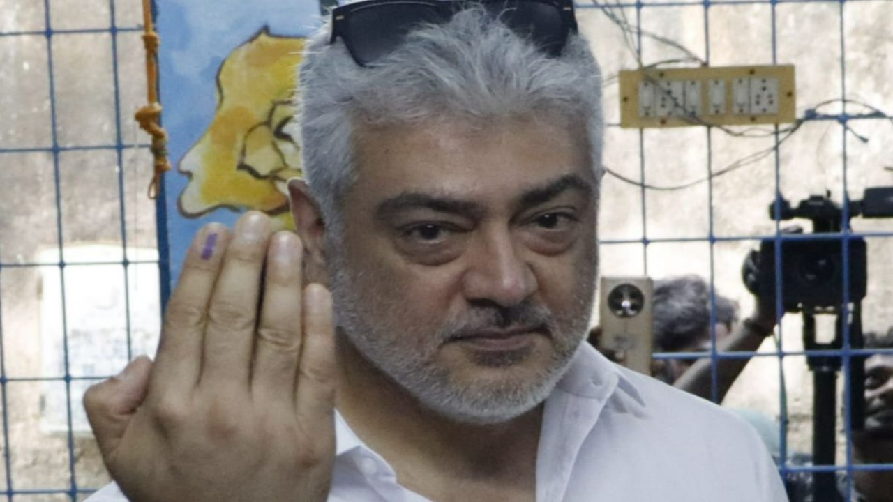 Lok Sabha Elections 2024: Ajith Kumar reaches polling station to cast his vote; WATCH