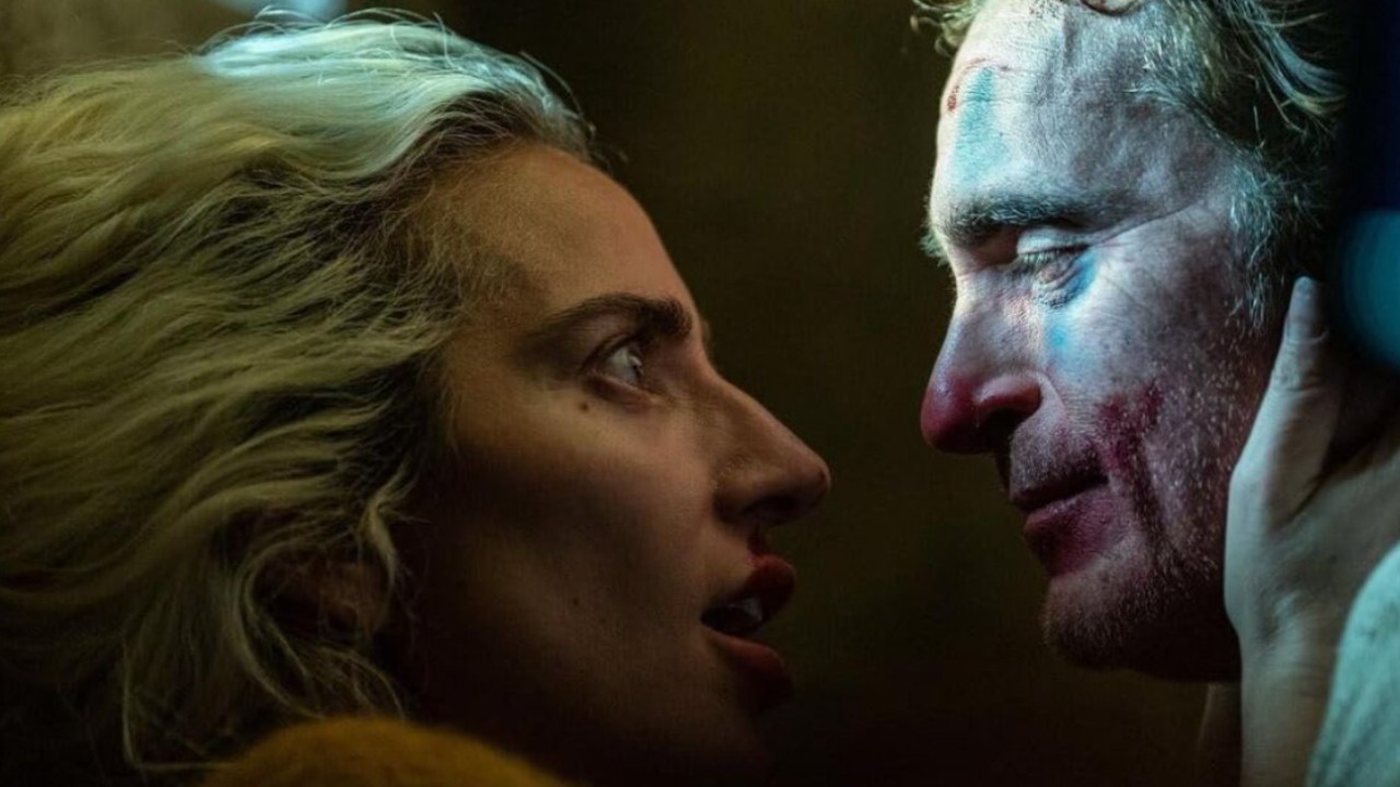 Joker 2 Folie à Deux First Poster Out; Joaquin Phoenix And Lady Gaga Dance A Moonlit Waltz