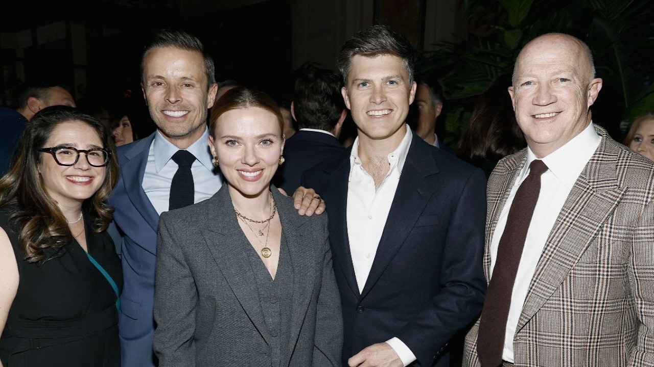 Scarlett Johansson and Colin Jost Make a Rare Public Appearance Together At CAA Kickoff Party 