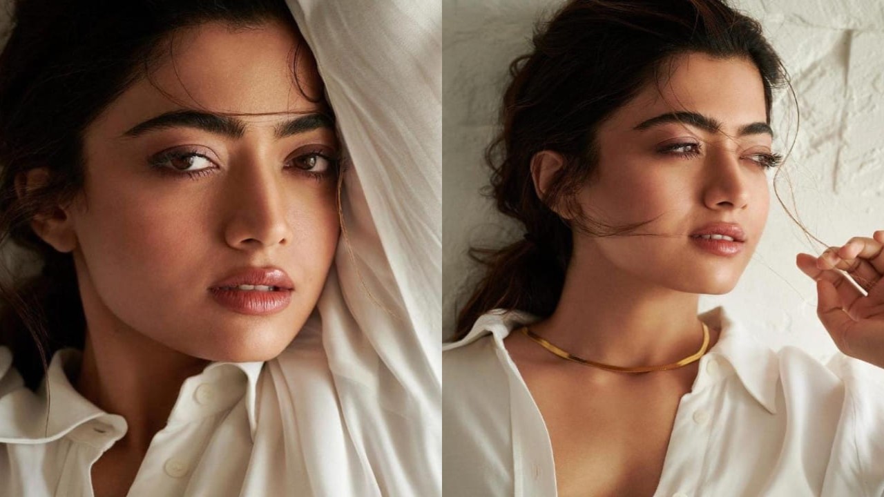 PHOTOS: Rashmika Mandanna looks dreamy in white and flaunts subtle summer makeup look