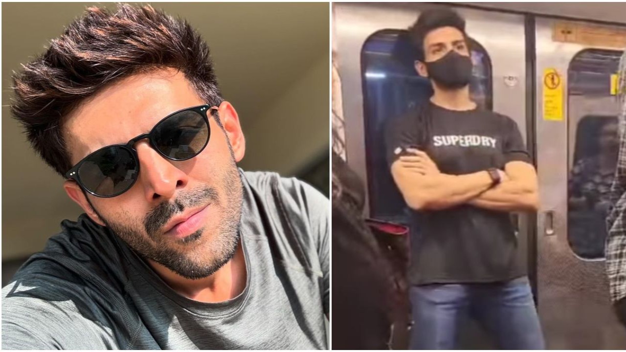 WATCH: Kartik Aaryan ditches Mumbai traffic to travel in Metro; fans impressed with his humble nature