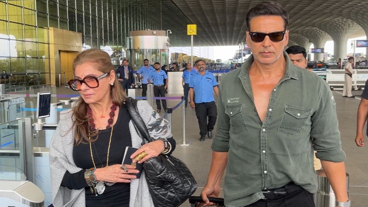 Akshay Kumar heads to London with Dimple Kapadia after casting first vote as Indian citizen in Lok Sabha Election 2024
