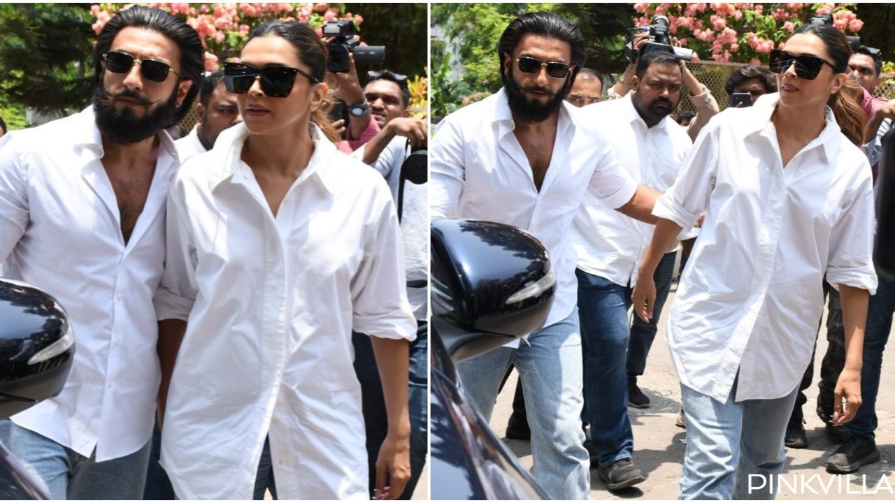 WATCH: Ranveer Singh escorts pregnant wife Deepika Padukone as they reach to cast vote; actress flaunts baby bump 