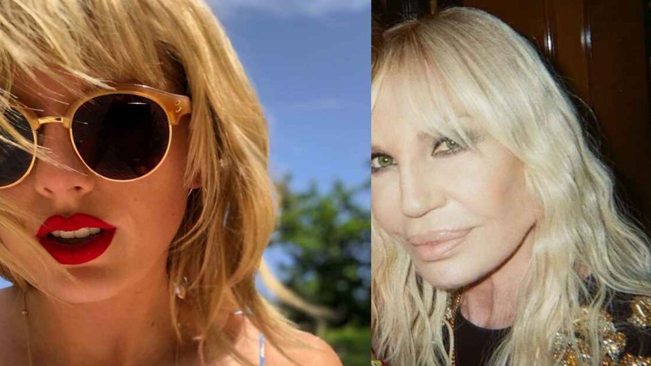 ( Images Via Taylor Swift and Donatella Versace- Instagram)
