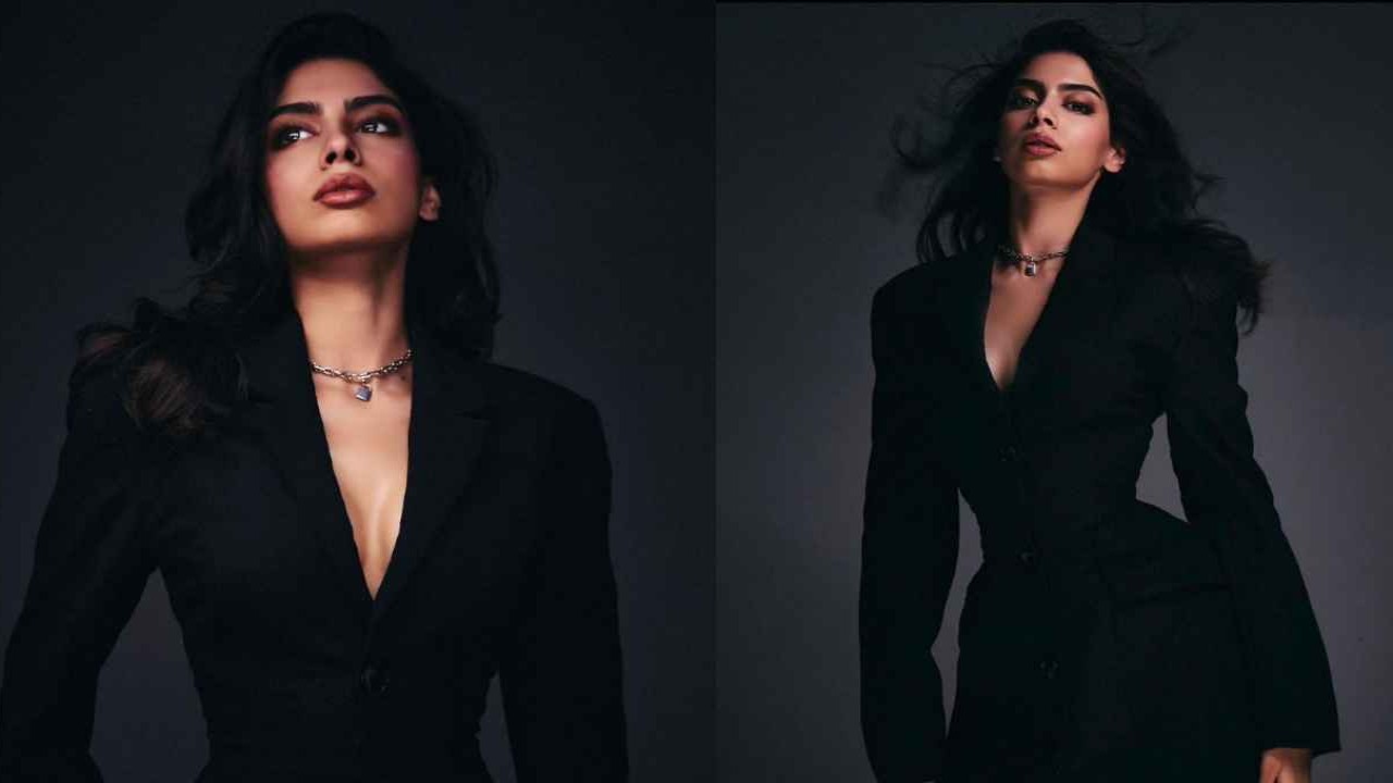 Khushi Kapoor’s black form-fitting twill blazer dress worth Rs 17k is tailor-made for your upcoming office party