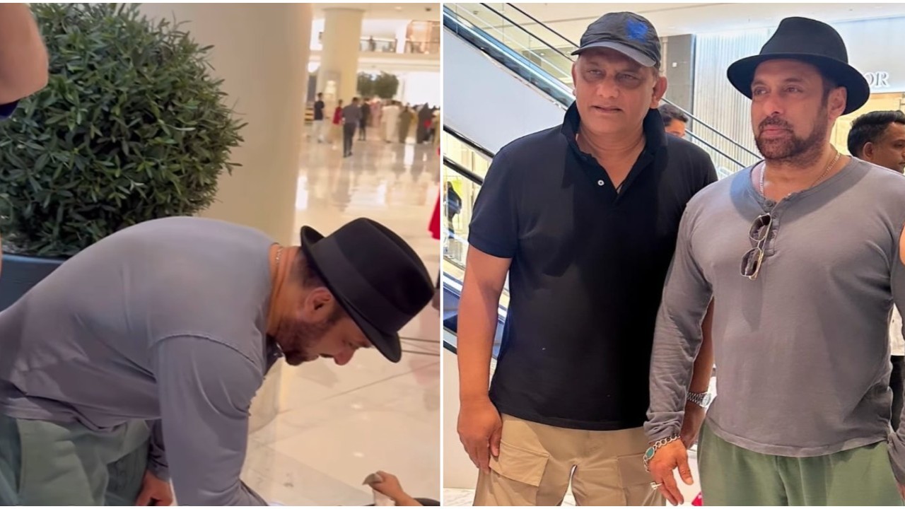  WATCH: Salman Khan’s cutest gesture for little fan is winning hearts; former cricketer Mohammad Azharuddin drops pic with him from Dubai