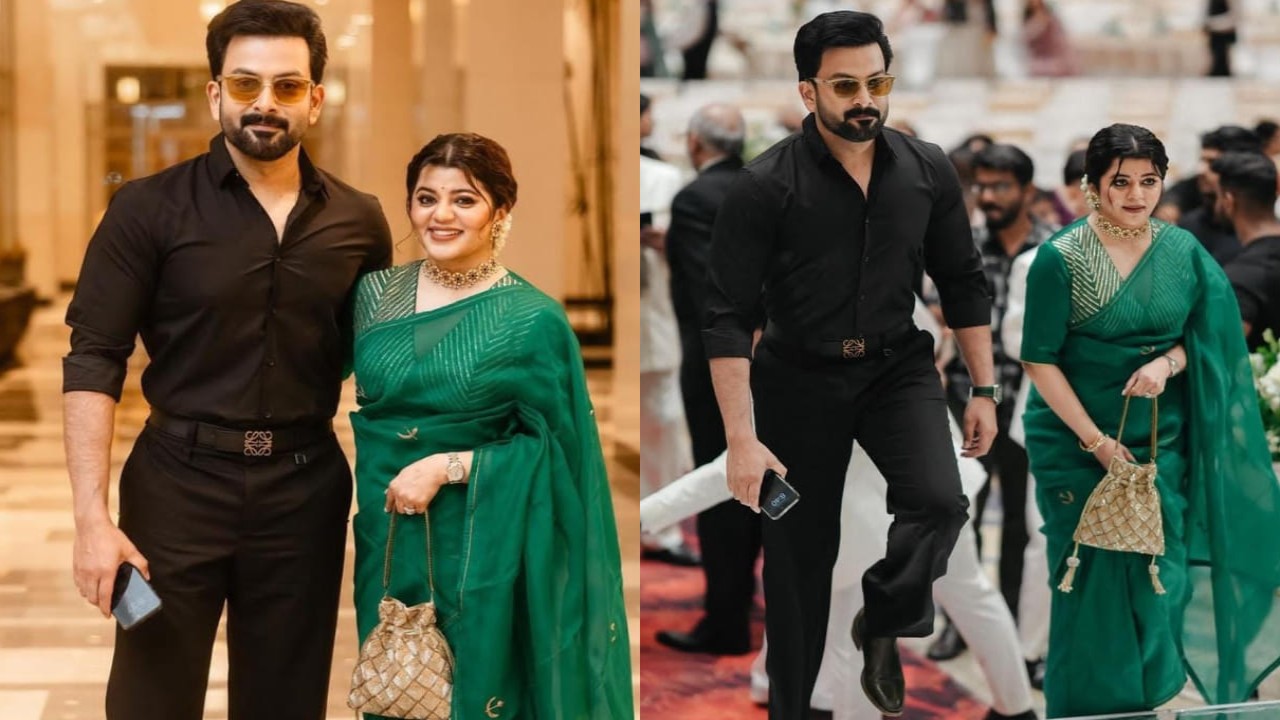 Prithviraj Sukumaran and wife Supriya scream royalty with their classic style statement