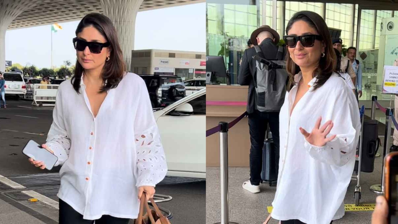 Kareena Kapoor Khan serves summer-ready style goals in oversized white shirt with black pants