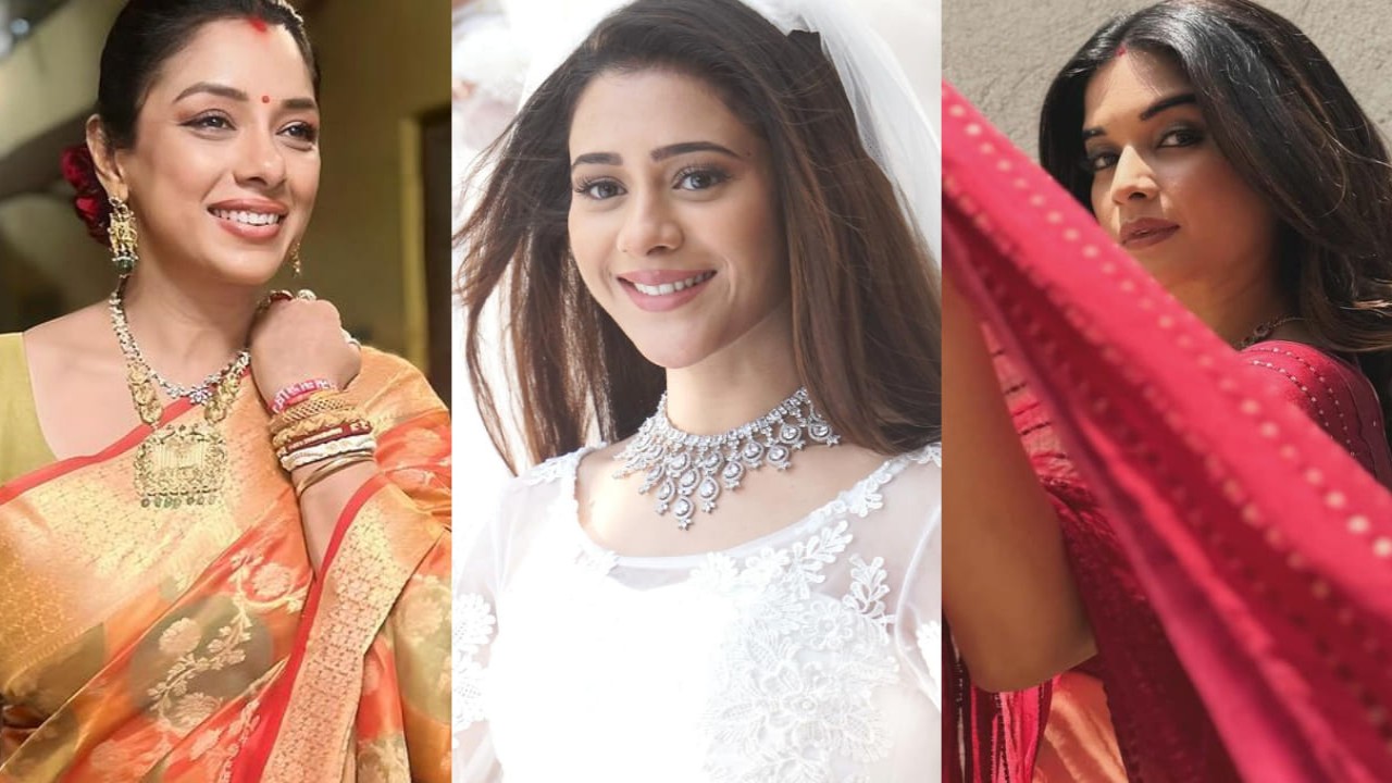 Rupali Ganguly, Hiba Nawab and Bhavika Sharma (PC: Respective actors' Instagram) Rupali Ganguly, Hiba Nawab, Bhavika Sharma
