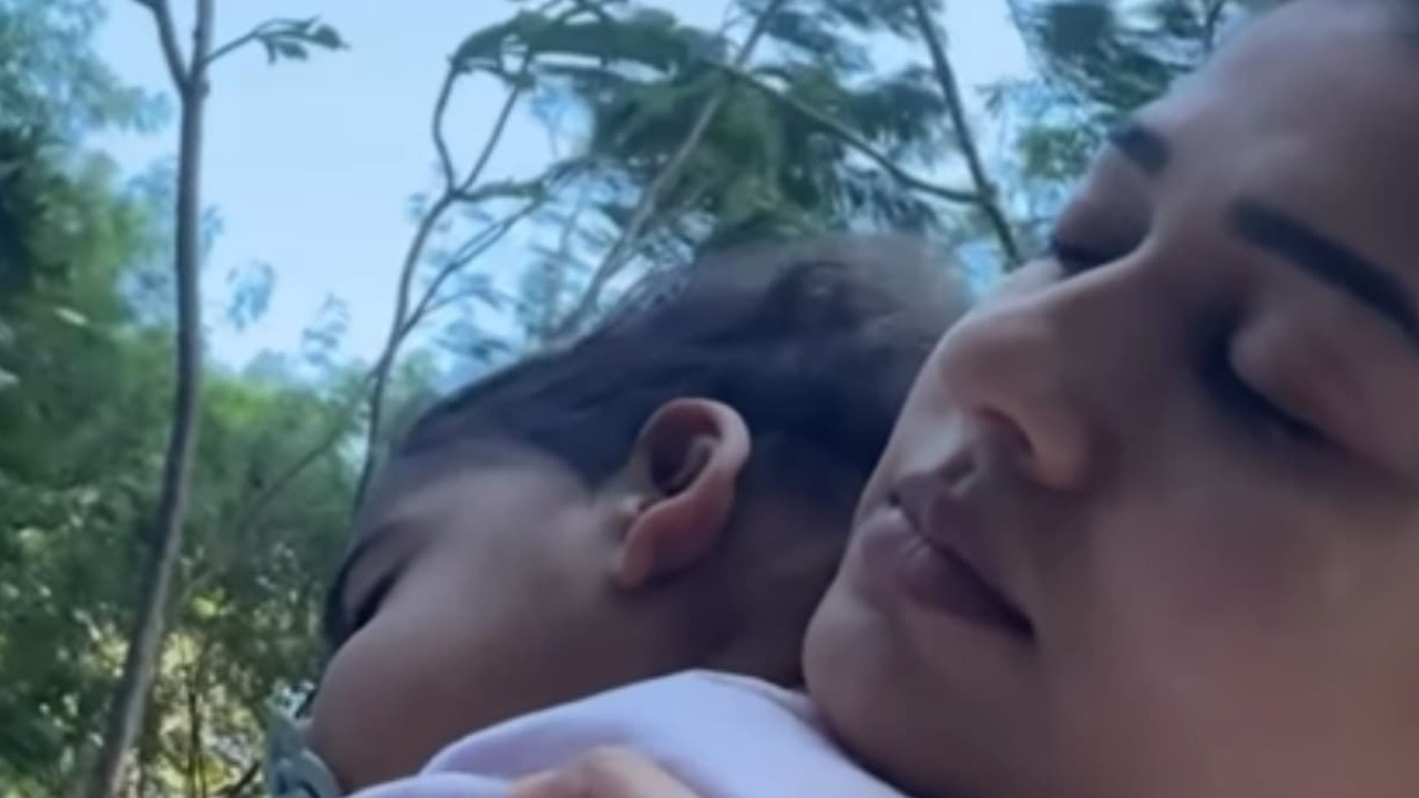 Watch: Nayanthara shares glimpse of son Ulag sleeping peacefully in her arms