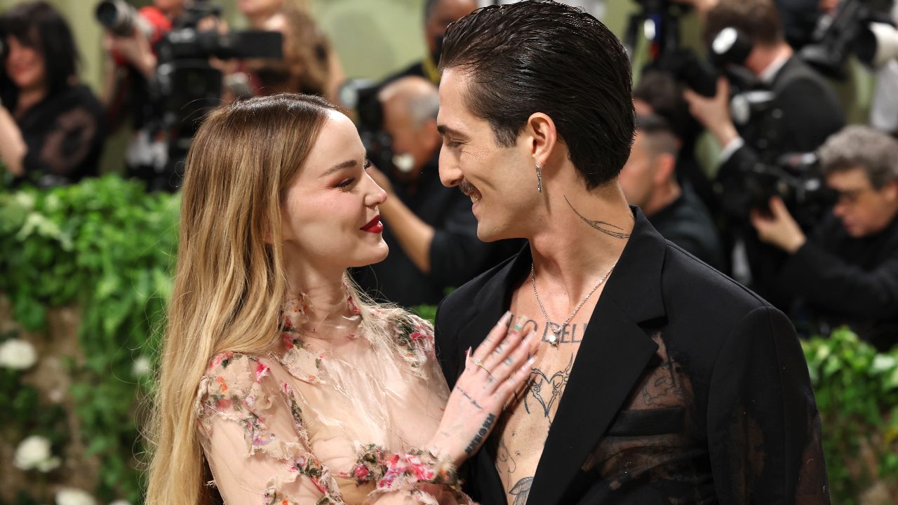Dove Cameron and Damiano David at the 2024 Met Gala (Getty Images)