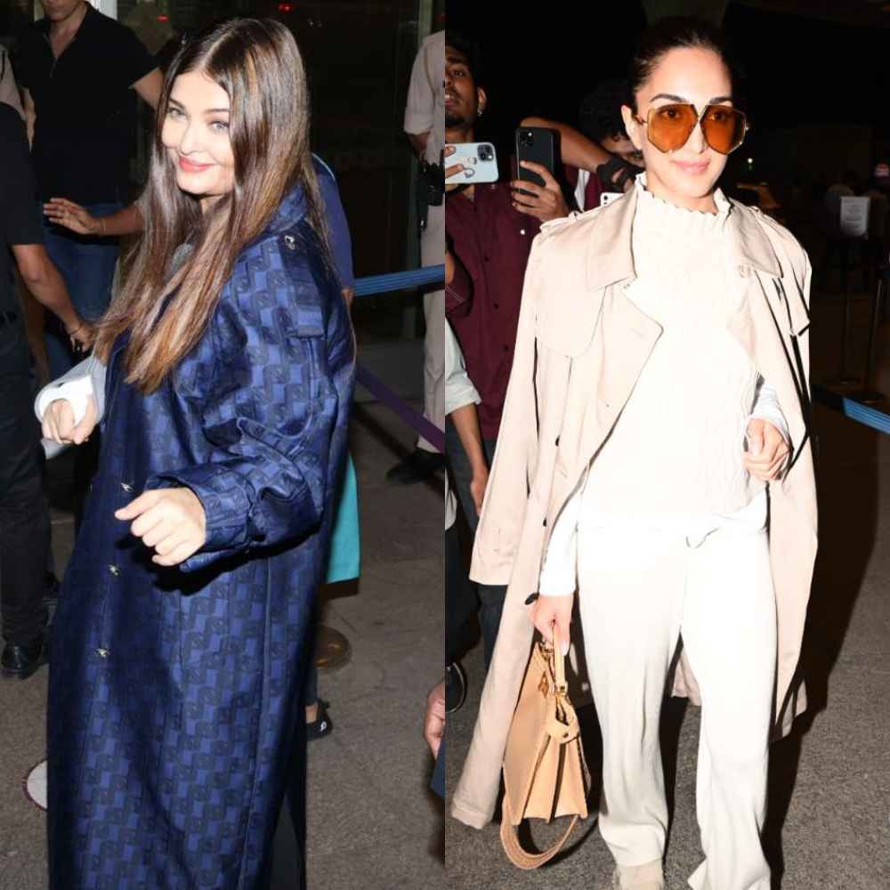 Aishwarya Rai flaunts her love for oversized silhouette as she leaves for Cannes 2024; Kiara Advani turns heads in trench coat