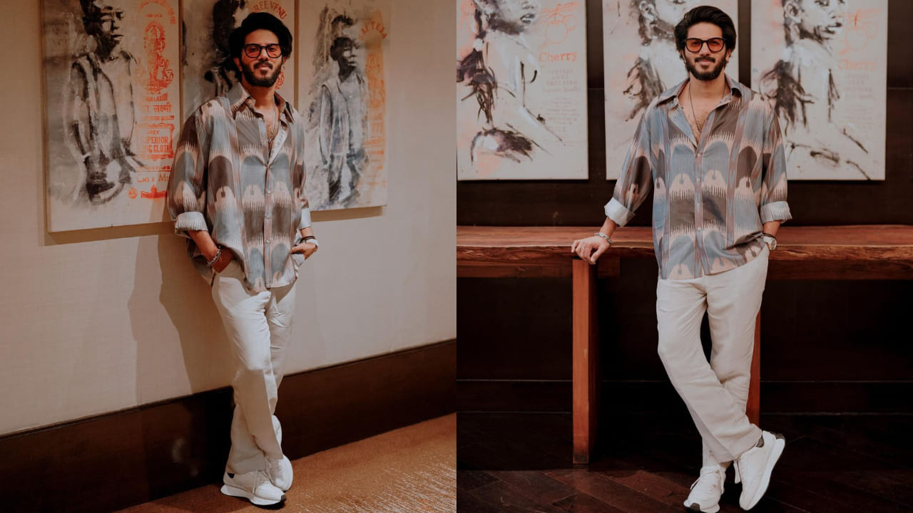 Dulquer Salmaan in breezy shirt and chinos