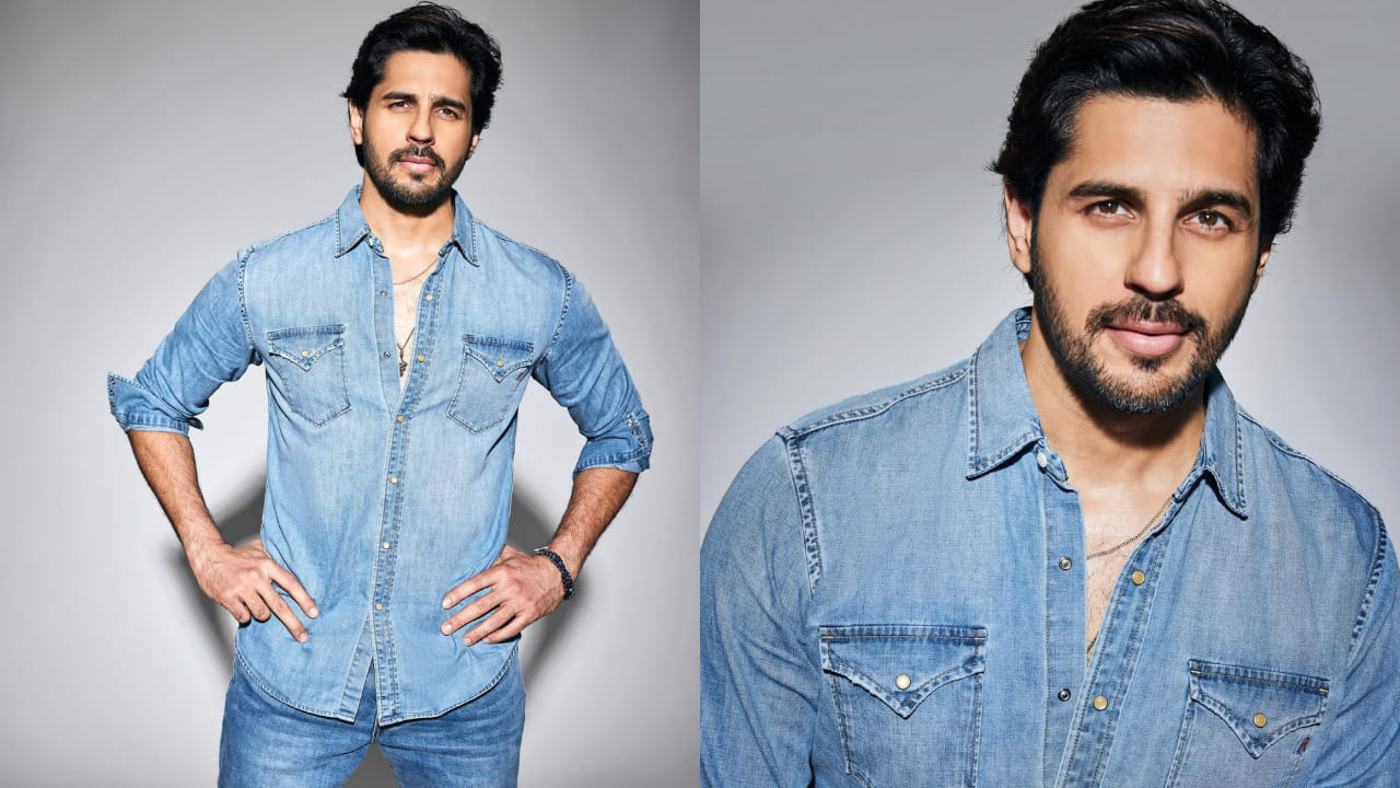 Sidharth Malhotra in denim on denim look