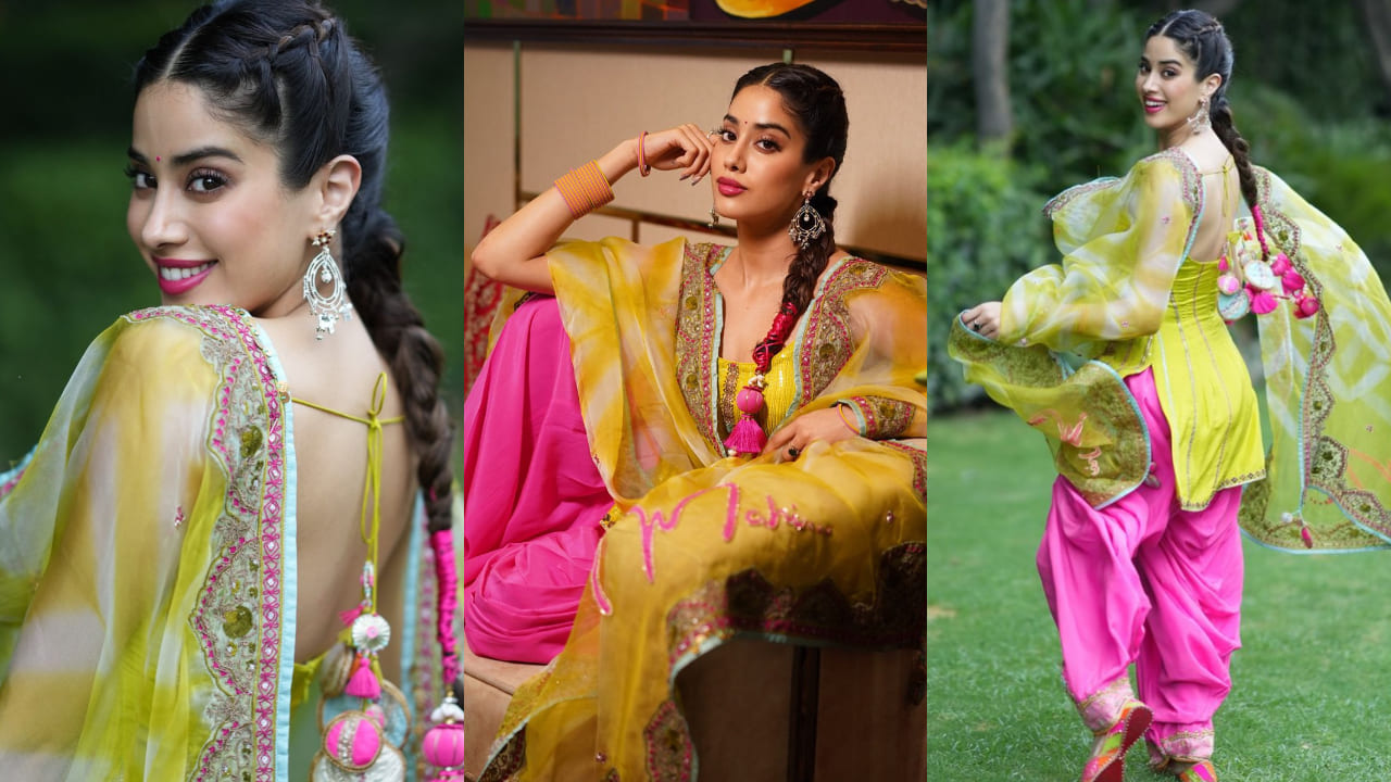 Janhvi Kapoor in patiala suit 