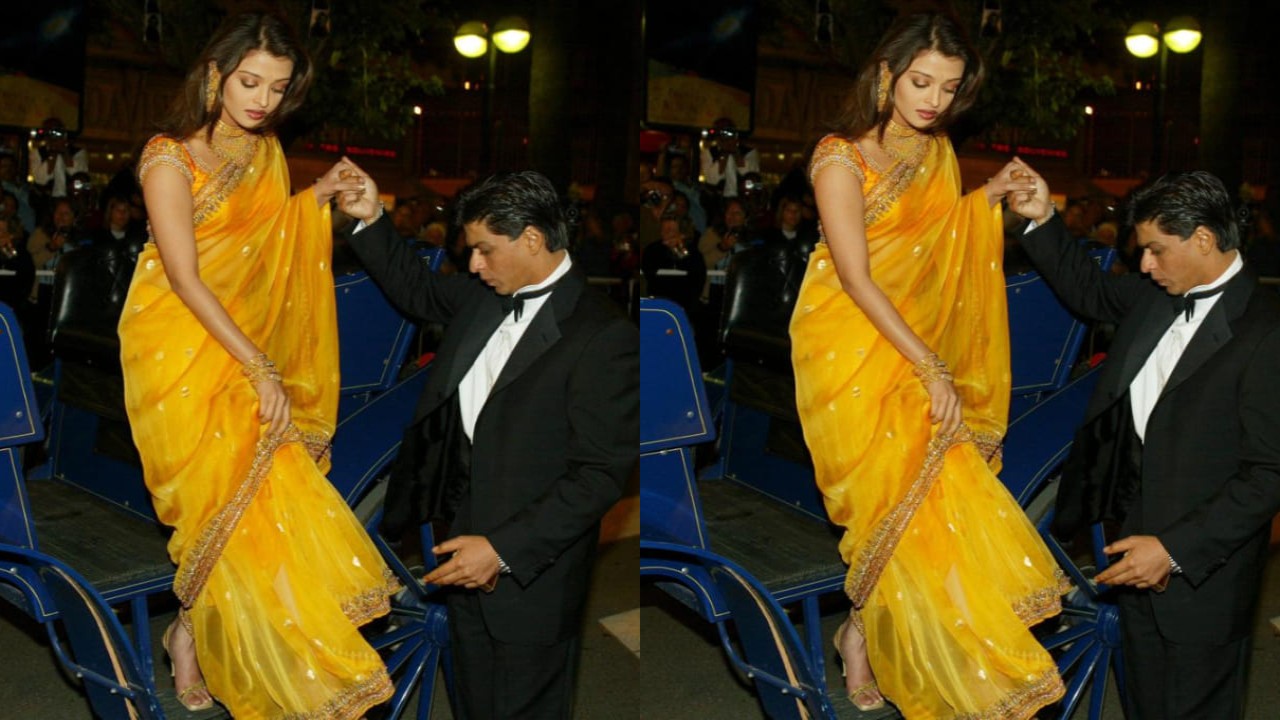 Before Aishwarya Rai Bachchan steps onto the red carpet, let's take a look at her iconic yellow saree from her Cannes debut