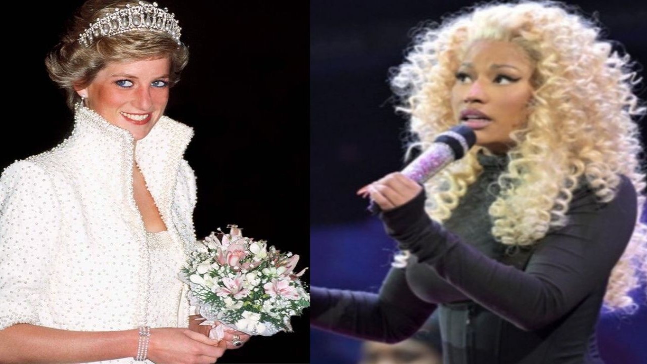Princess Diana and Nicki Minaj (CC: Getty Images)