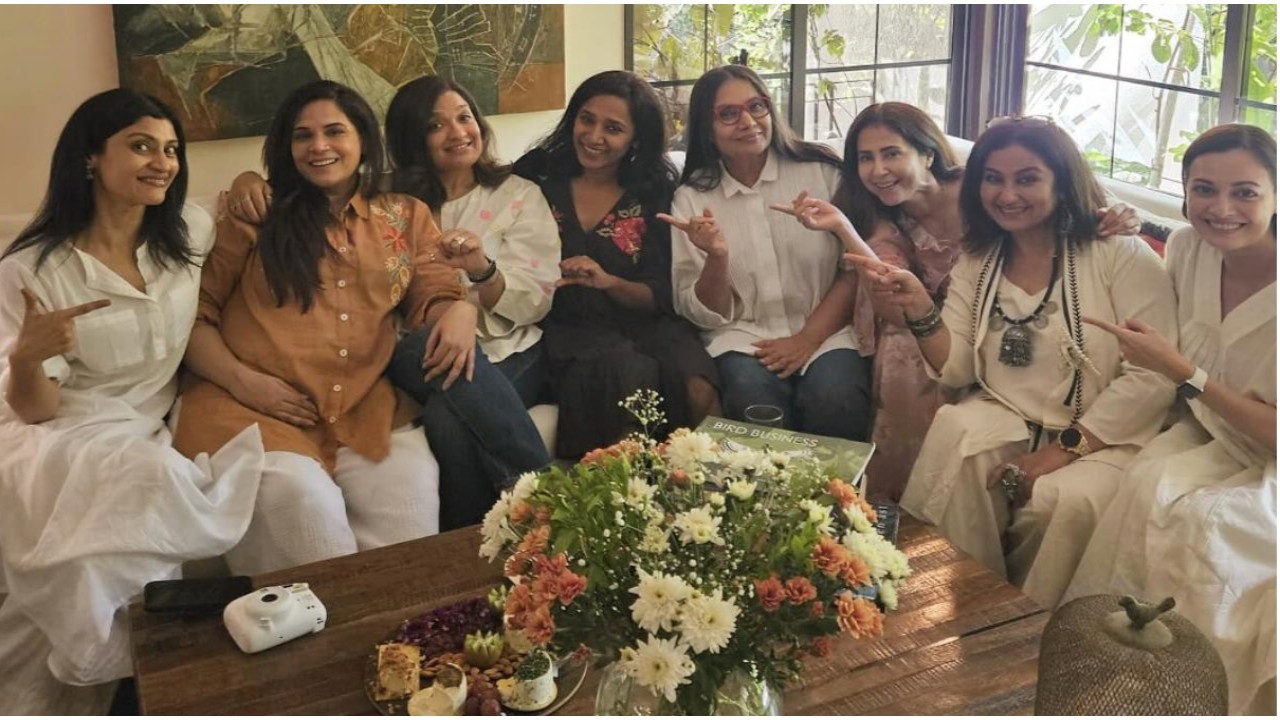 PICS: Heeramandi's Richa Chadha joins Konkona Sen Sharma, Shabana Azmi, Dia Mirza and others for fun girls' gathering