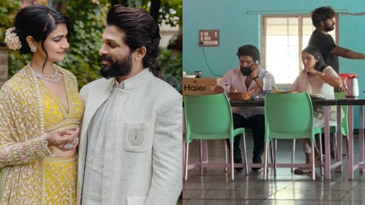 VIRAL PIC: Allu Arjun and wife Sneha Reddy enjoy lunch at local non-AC hotel, win hearts with their simplicity