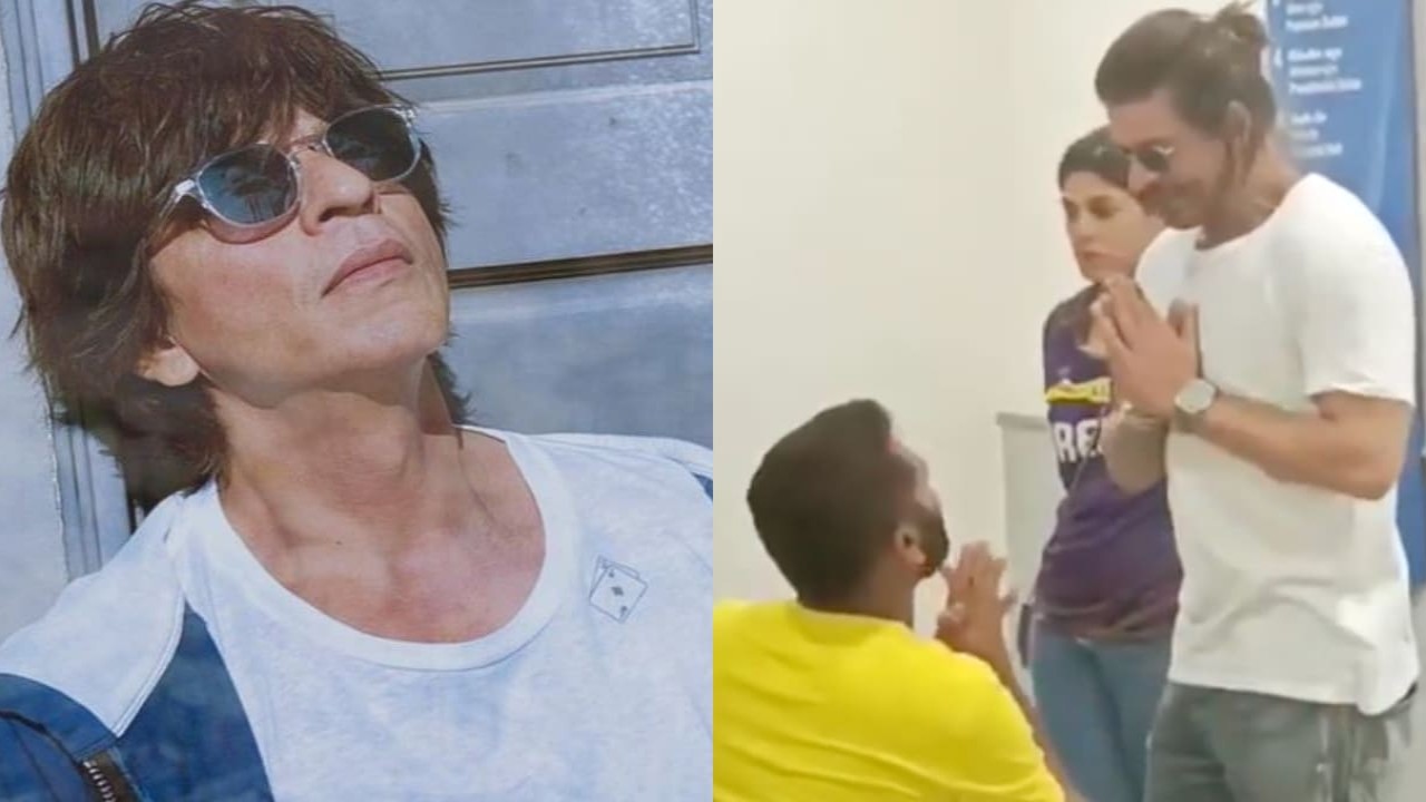 Shah Rukh Khan greets specially-abled fan with folded hands hours before getting admitted; proves he's the true KING: WATCH