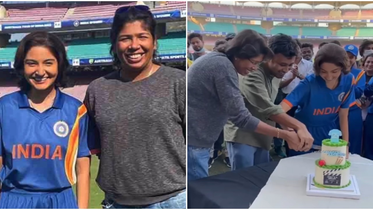 Chakda 'Xpress: Anushka Sharma and Jhulan Goswami exchange warm hug, cut cake in BTS video from sets; Watch